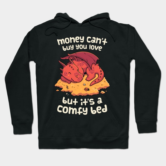 Money Bed Dragon // Fantasy, Kawaii, Roleplay Hoodie by Geekydog